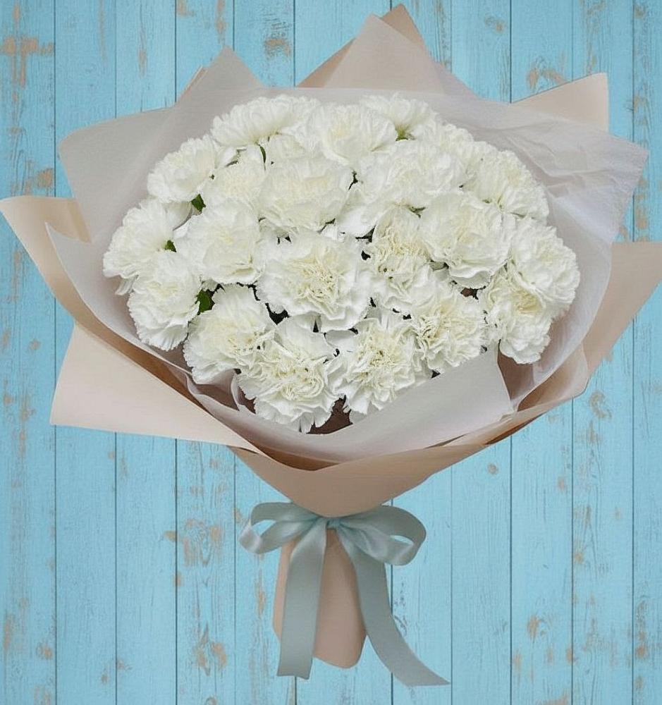 Букет цветов из: Гвоздики в Тевризе