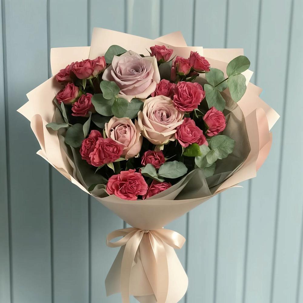 Букет цветов из: Гвоздики и Розы в Тевризе