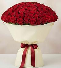 Букет 101 Красная роза Милано в Тевризе