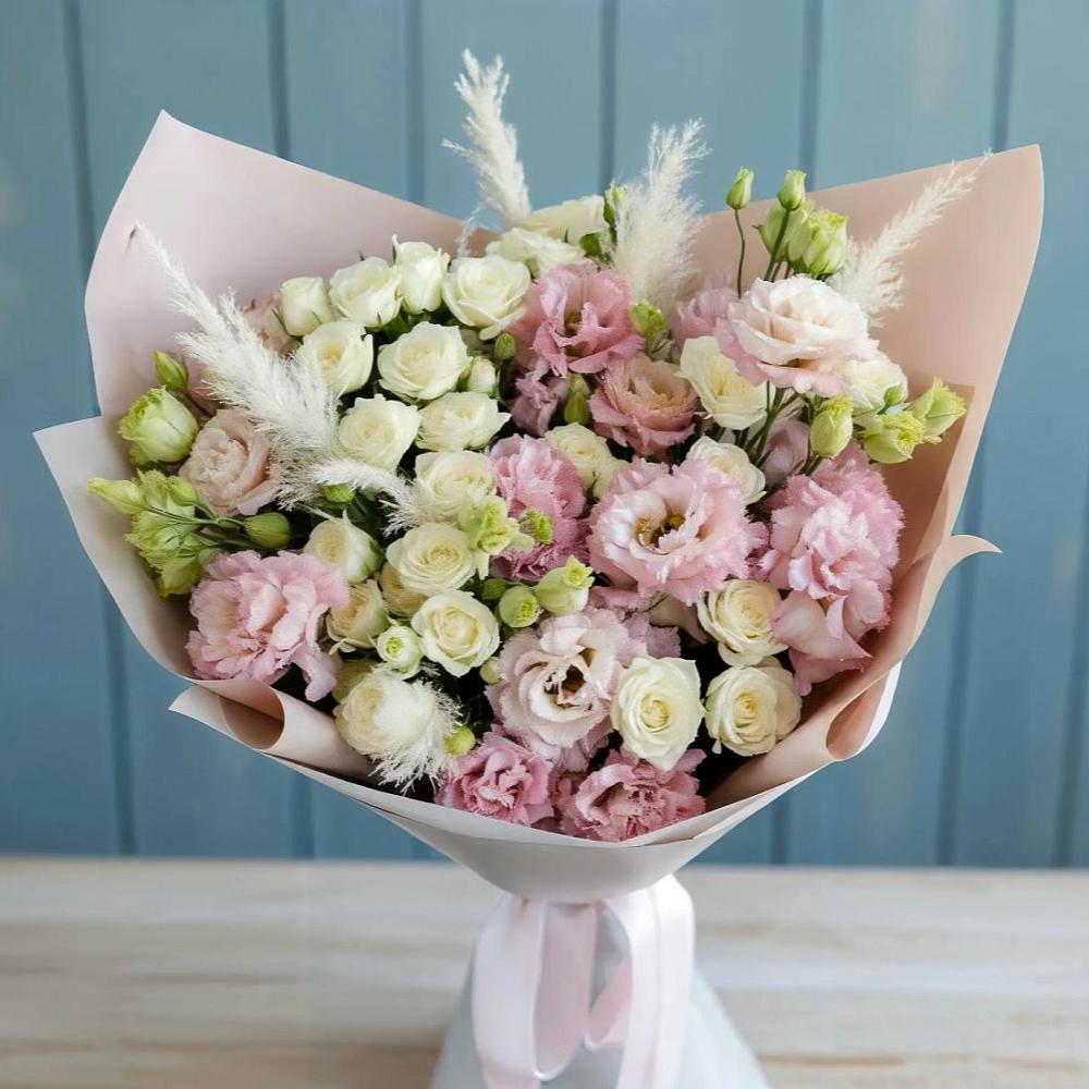 Букет цветов из: Альстромерии и Розы в Тевризе