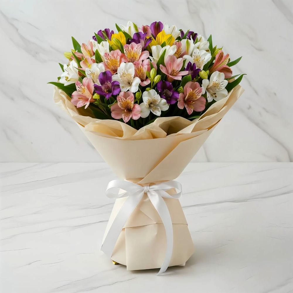 Букет цветов из: Альстромерии в Тевризе