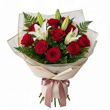 Букет цветов из:  Лилии и Розы в Тевризе