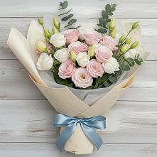 Букет цветов из:  Лизиантусы в Тевризе