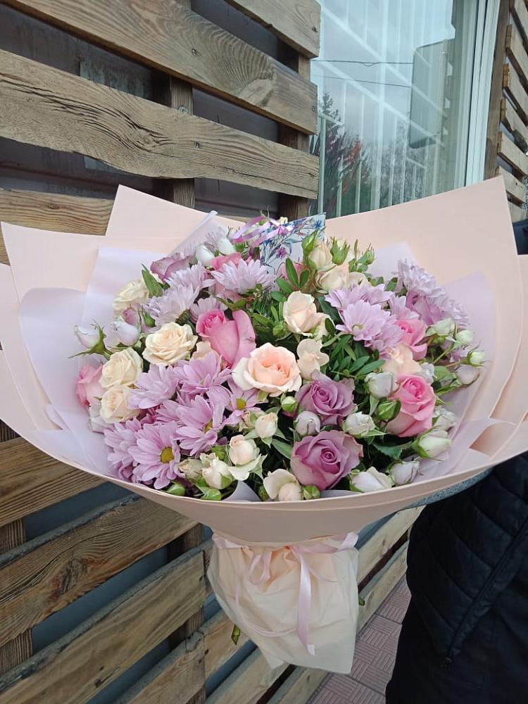 Букет цветов из: Розы и Хризантемы в Тевризе