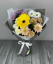Букет цветов из:  Розы, Герберы и Хризантемы в Тевризе