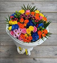 Букет цветов из:  Розы и Хризантемы в Тевризе