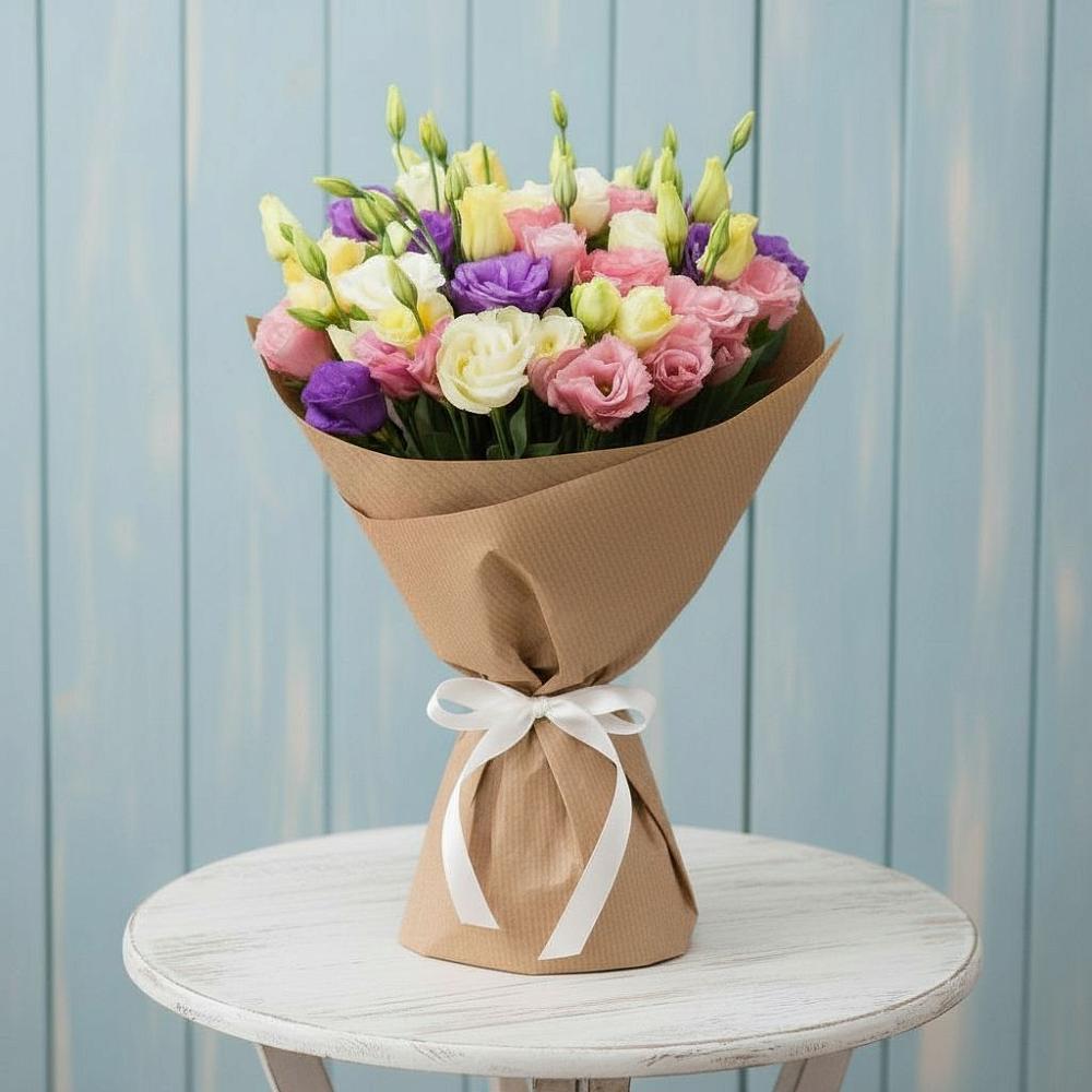 Букет цветов из: Лизиантусы в Тевризе