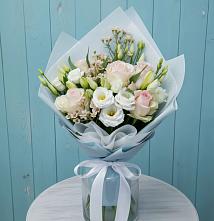 Букет цветов из:  Розы и Лизиантусы в Тевризе