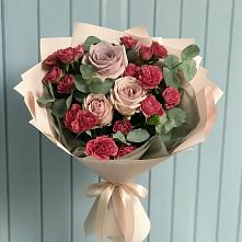 Букет цветов из:  Гвоздики и Розы #REPLACE_PRED# Тевризе