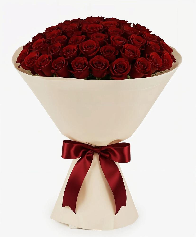 Букет 101 Бордовая роза Блэк Бакарра в Тевризе