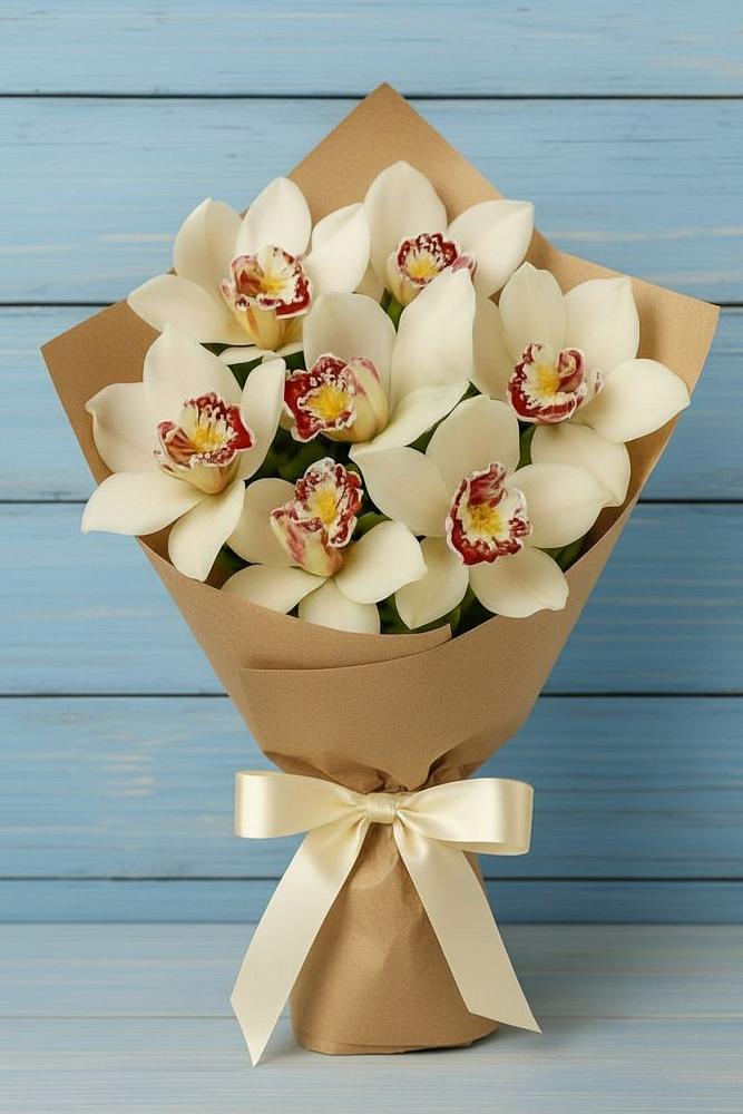 Букет цветов из: Орхидеи и Розы в Тевризе