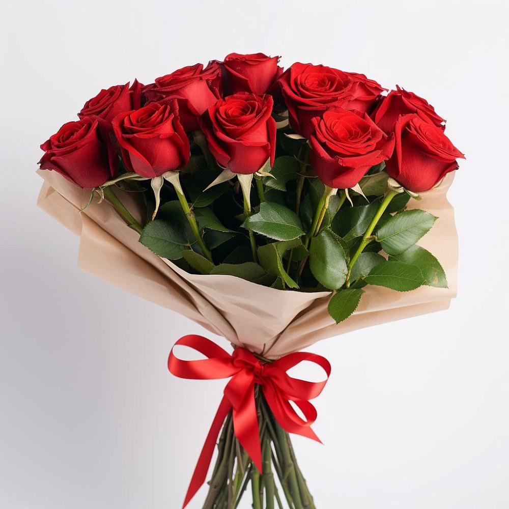 Букет 11 Красных роз Эдлесс Лав в Тевризе