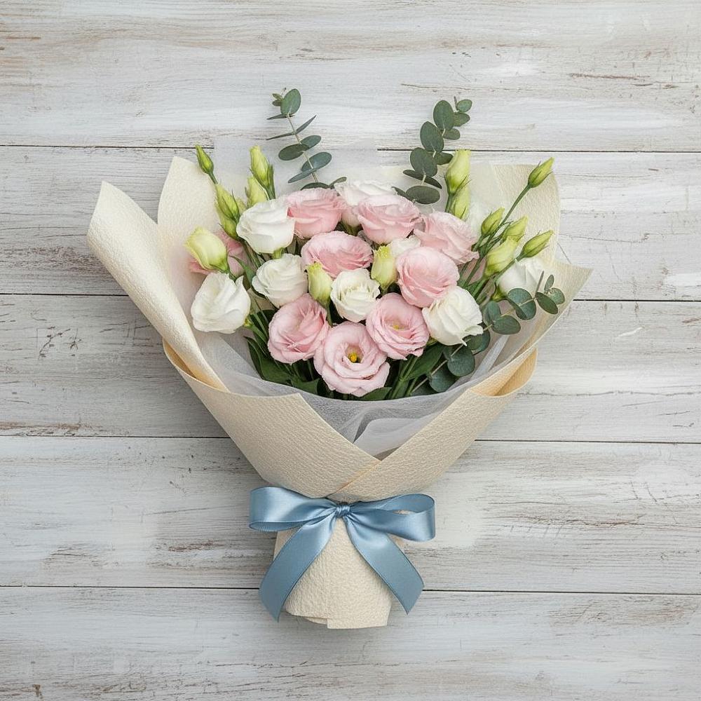 Букет цветов из: Лизиантусы в Тевризе